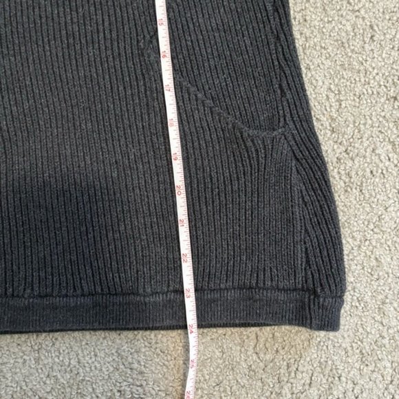 Lululemon The Better The Sweater Heathered Black Cotton Knit Pullover Sweater - Picture 15 of 15